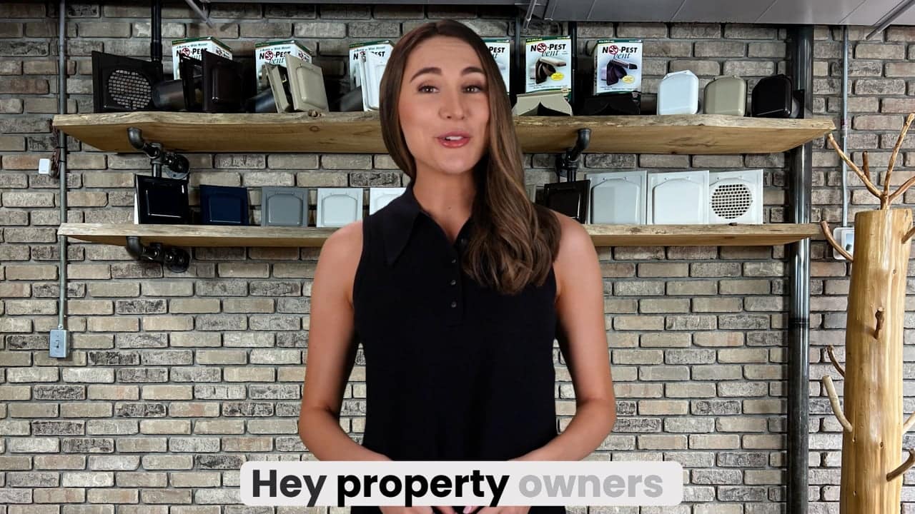 No-Pest Vent for multifamily property managers